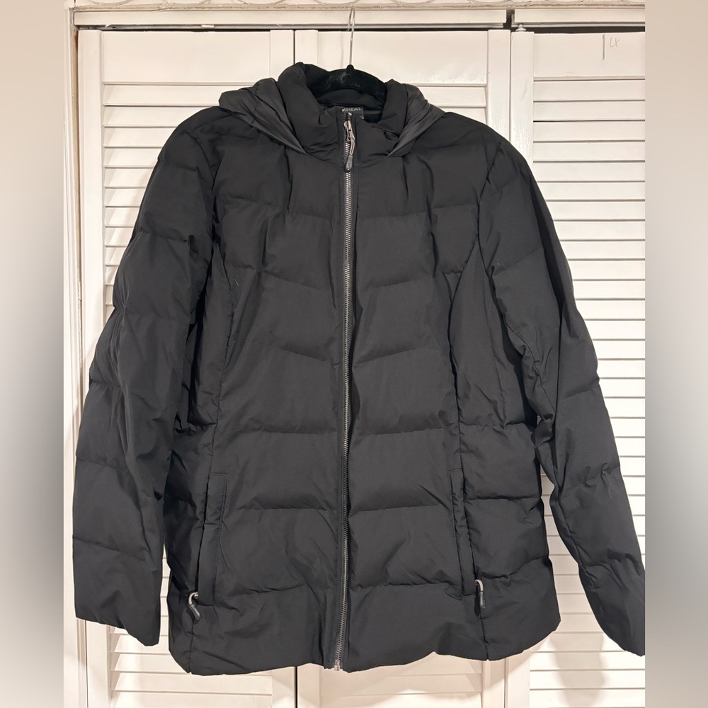 32 Degrees Women's Black Hooded Puffer Jacket